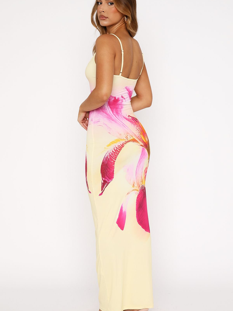 Feeling The Heat Maxi Dress Lemon Spritz 4