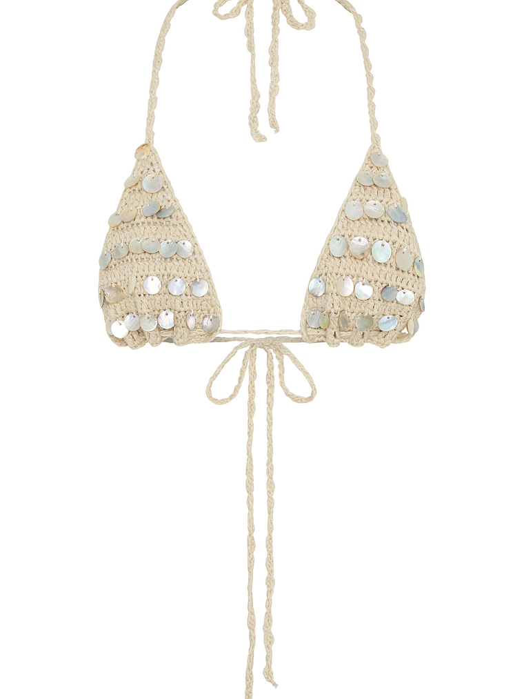 Hidden Treasure Crochet Bikini Top Shell 7