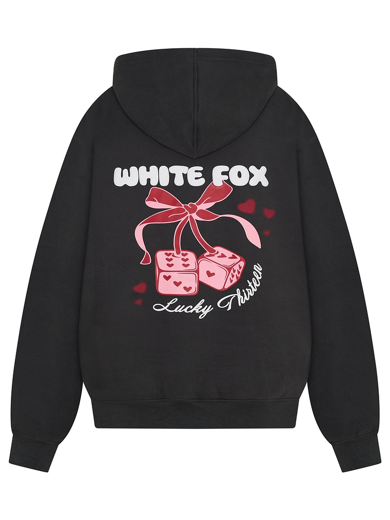 Lucky Thirteen Cheyenne Oversized Hoodie Charcoal 5