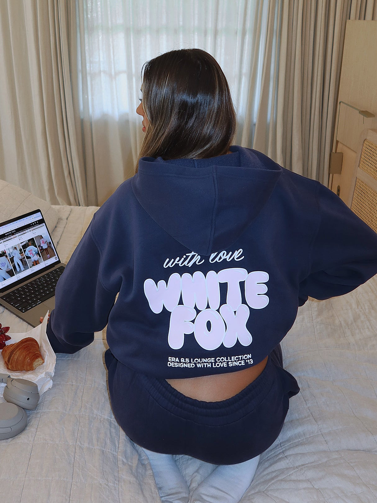 With Love Always Oversized Hoodie Navy 1