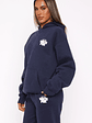 With Love Always Oversized Hoodie Navy - thumbnail 4