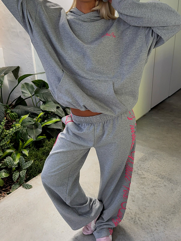 Lucky Thirteen Shaya Oversized Hoodie Dark Grey Marle 8