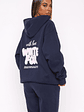 With Love Always Oversized Hoodie Navy - thumbnail 5