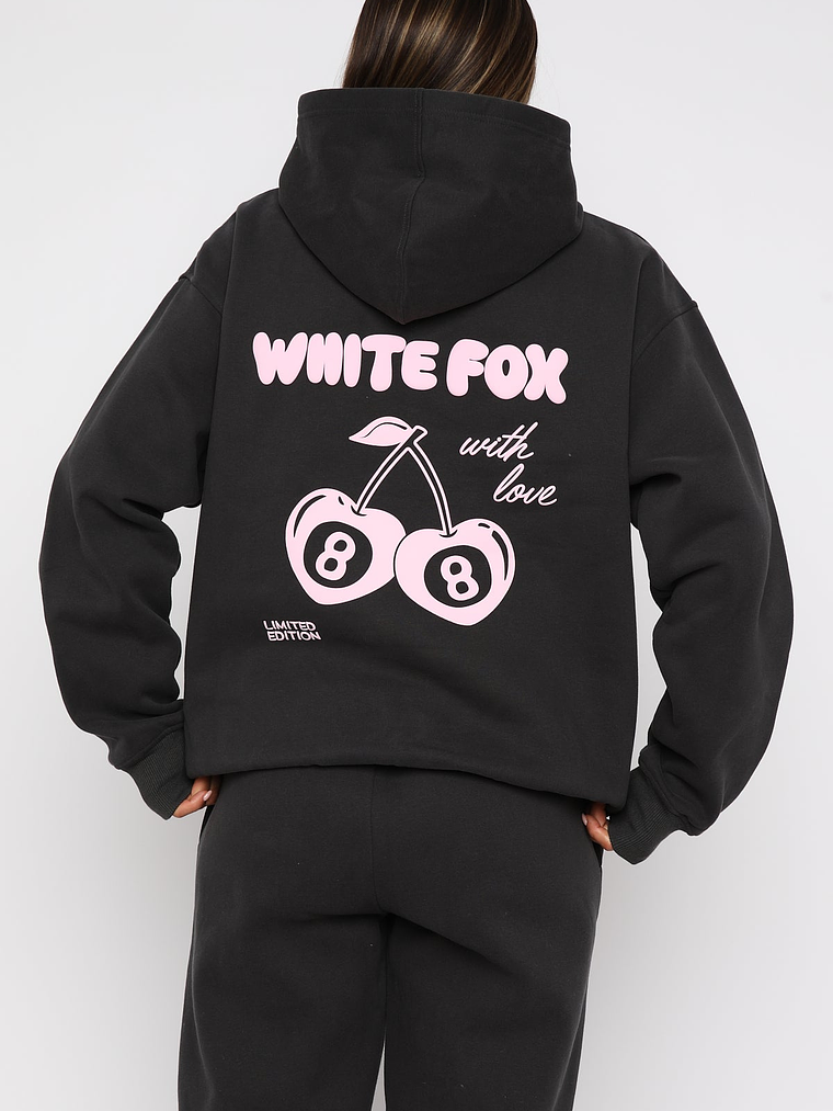 With Love In The Moment Oversized Hoodie Charcoal 4