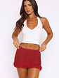 Cha Cha Knit Mini Skirt Raspberry - thumbnail 3