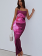 Feeling The Heat Maxi Dress Berry Lush - thumbnail 1