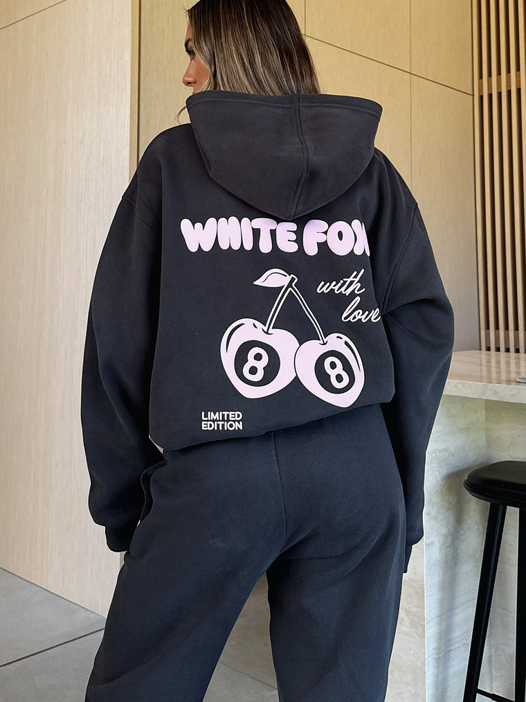 With Love In The Moment Oversized Hoodie Charcoal 5