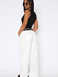 Bring The Style Low Rise Wide Leg Jeans Off White - thumbnail 4