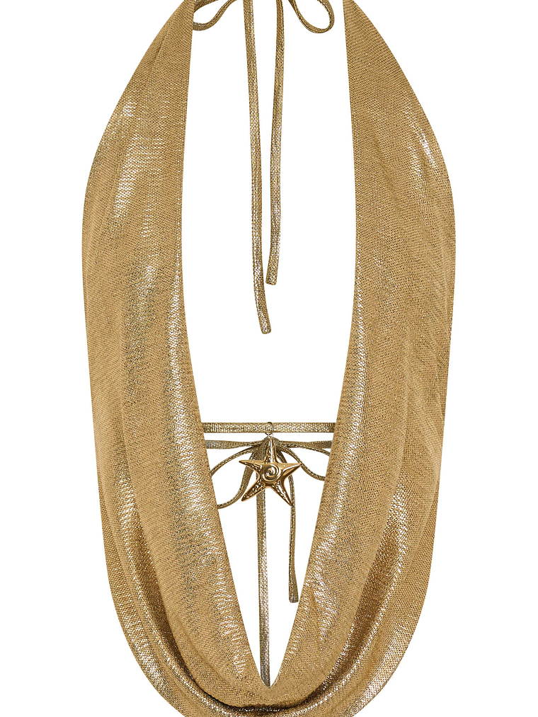 Got You Covered Cowl Neck Top Gold 5