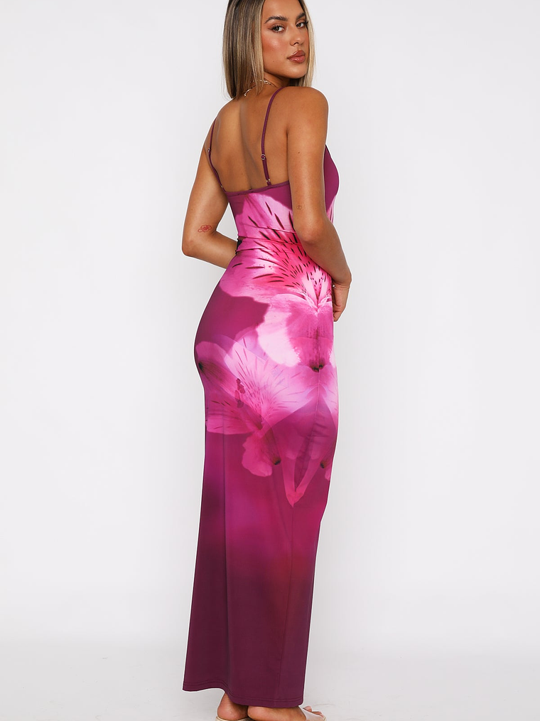 Feeling The Heat Maxi Dress Berry Lush 4