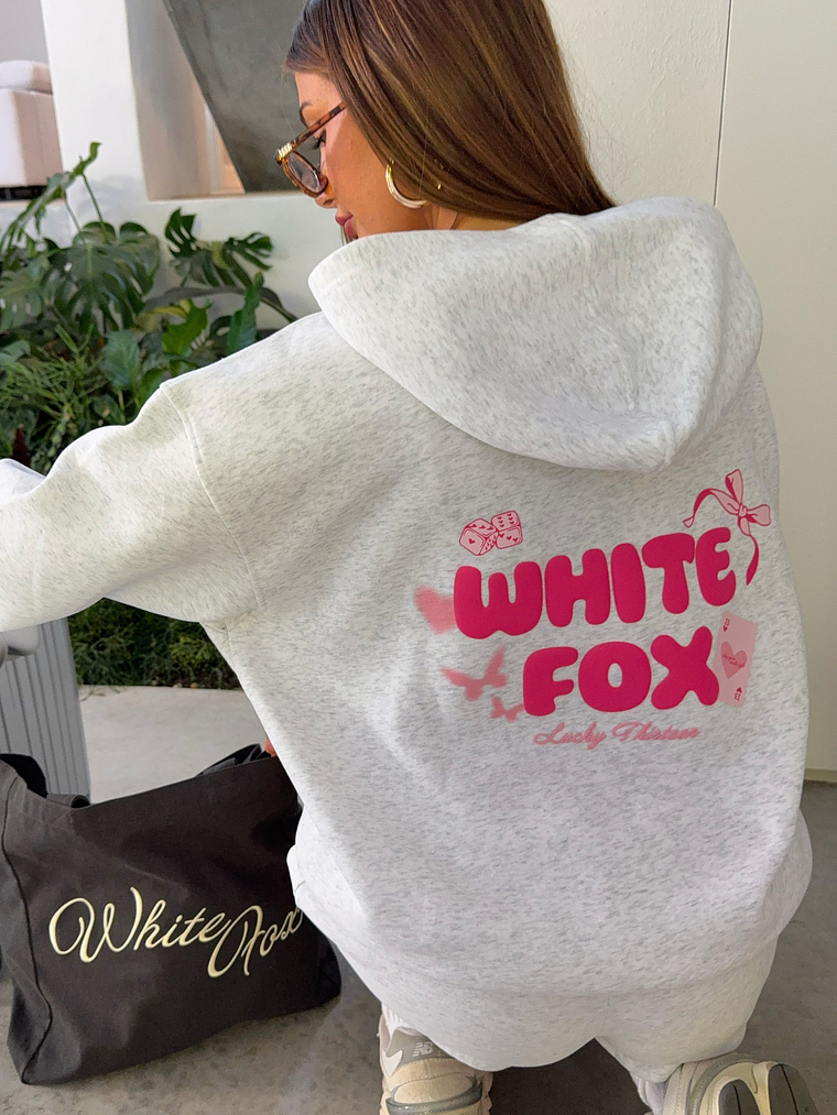 Lucky Thirteen Stephanie Oversized Hoodie Grey Marle 1