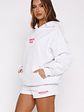 Lucky Thirteen Stephanie Oversized Hoodie Grey Marle - thumbnail 3