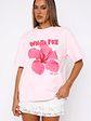 With Love & Romance Oversized Tee Baby Pink - thumbnail 2