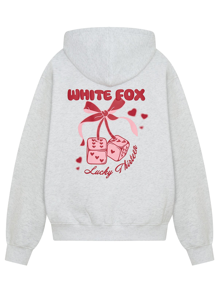 Lucky Thirteen Cheyenne Oversized Hoodie Grey Marle 5