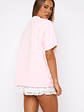 With Love & Romance Oversized Tee Baby Pink - thumbnail 4