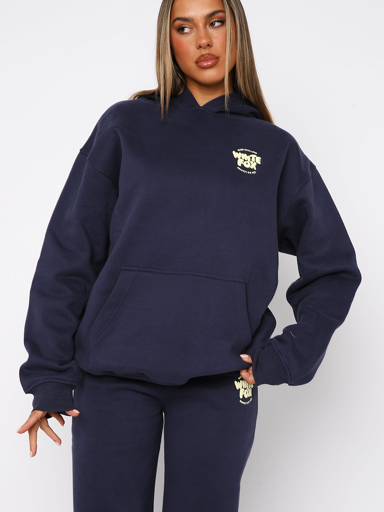With Love For You Oversized Hoodie Navy 2