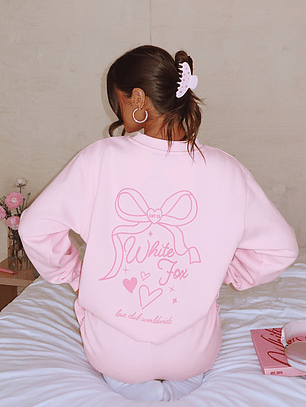 Love You Forever Oversized Sweater Pink