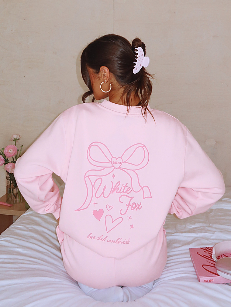 Love You Forever Oversized Sweater Pink 1