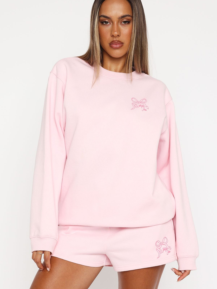 Love You Forever Oversized Sweater Pink 2