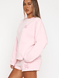 Love You Forever Oversized Sweater Pink - thumbnail 3