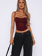 Broken Dreams Bustier Wine - thumbnail 2