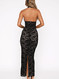 Destiny Lace Maxi Dress Black - thumbnail 4