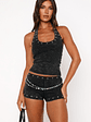 Lost Souls Halter Top Washed Black - thumbnail 2
