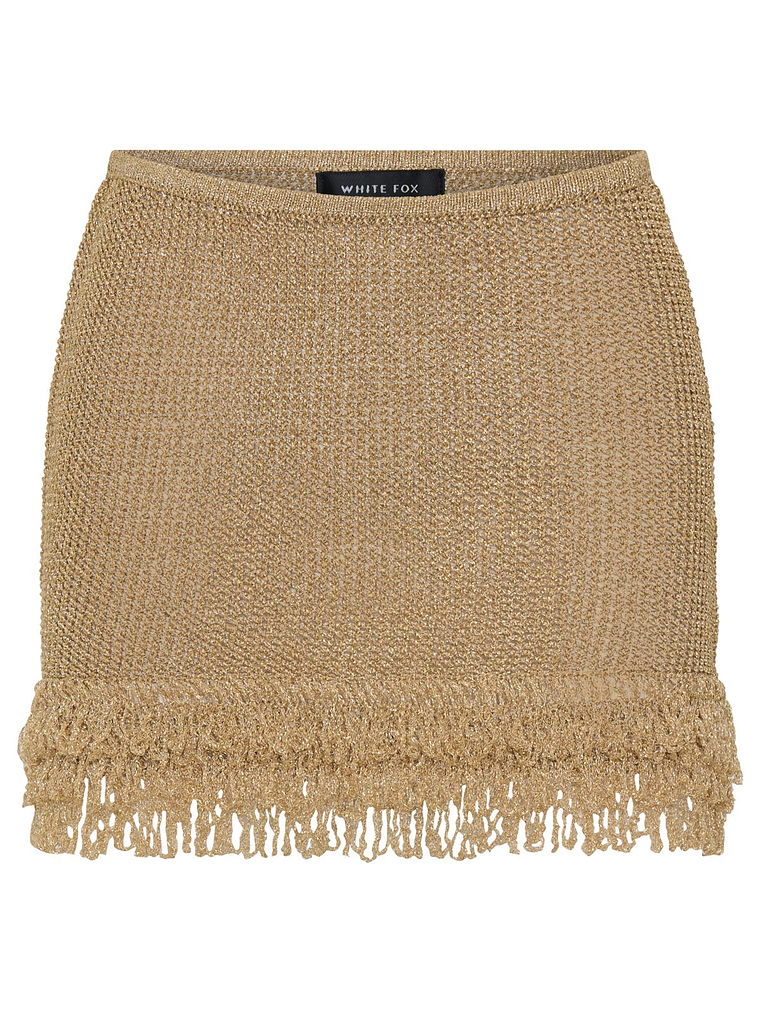 Cha Cha Knit Mini Skirt Gold 6