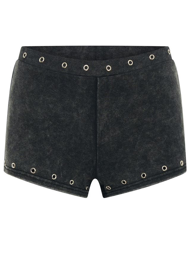 Lost Souls Booty Shorts Washed Black 6