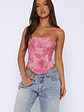 Let It Go Strapless Bustier Fuchsia Orchid - thumbnail 2