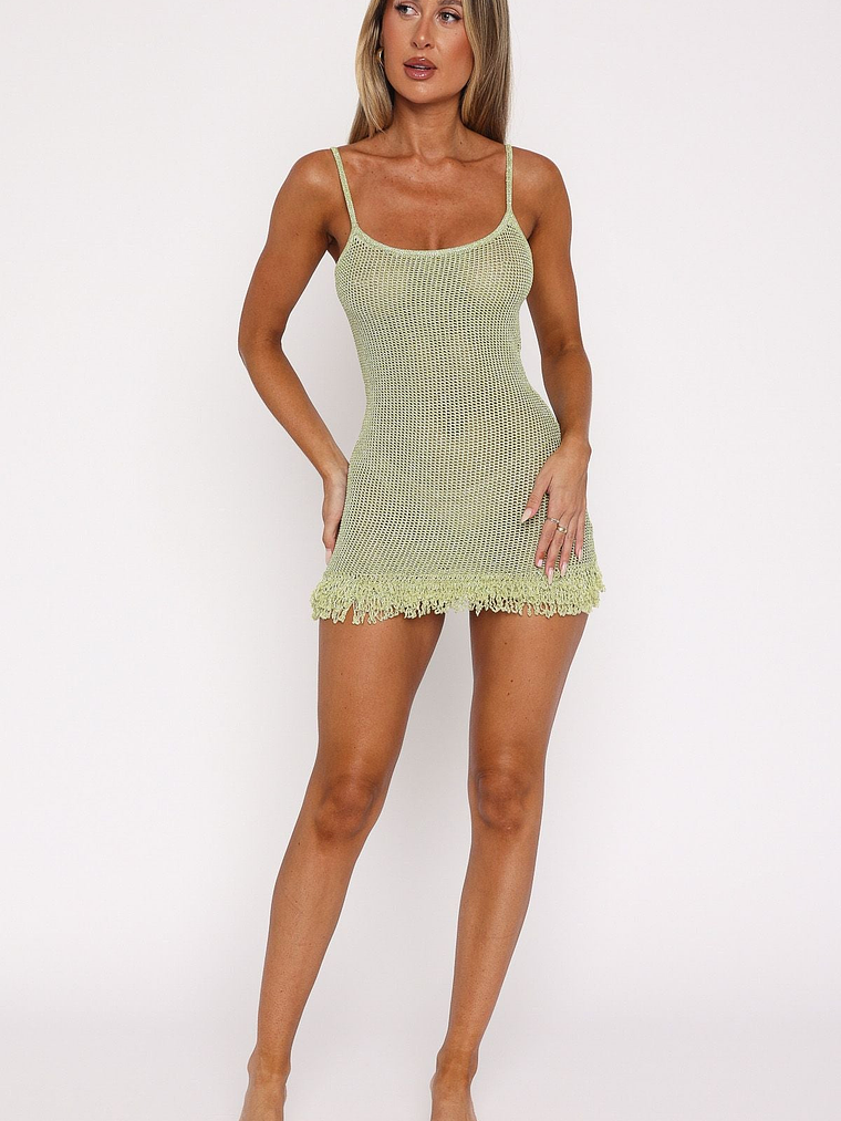 Keeping Me Awake Knit Mini Dress Apple 5