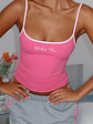 Lucky Thirteen Shaya Singlet Hot Pink - thumbnail 1