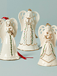 Holiday Angel Bell Ornaments, Set of 3 - thumbnail 1