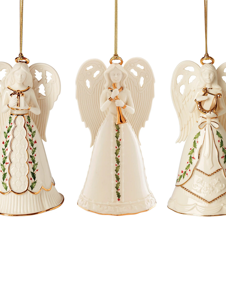 Holiday Angel Bell Ornaments, Set of 3 2