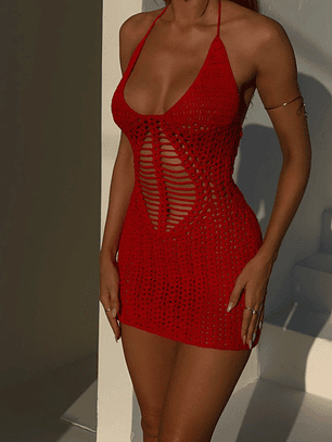 Holster Mini Dress Red