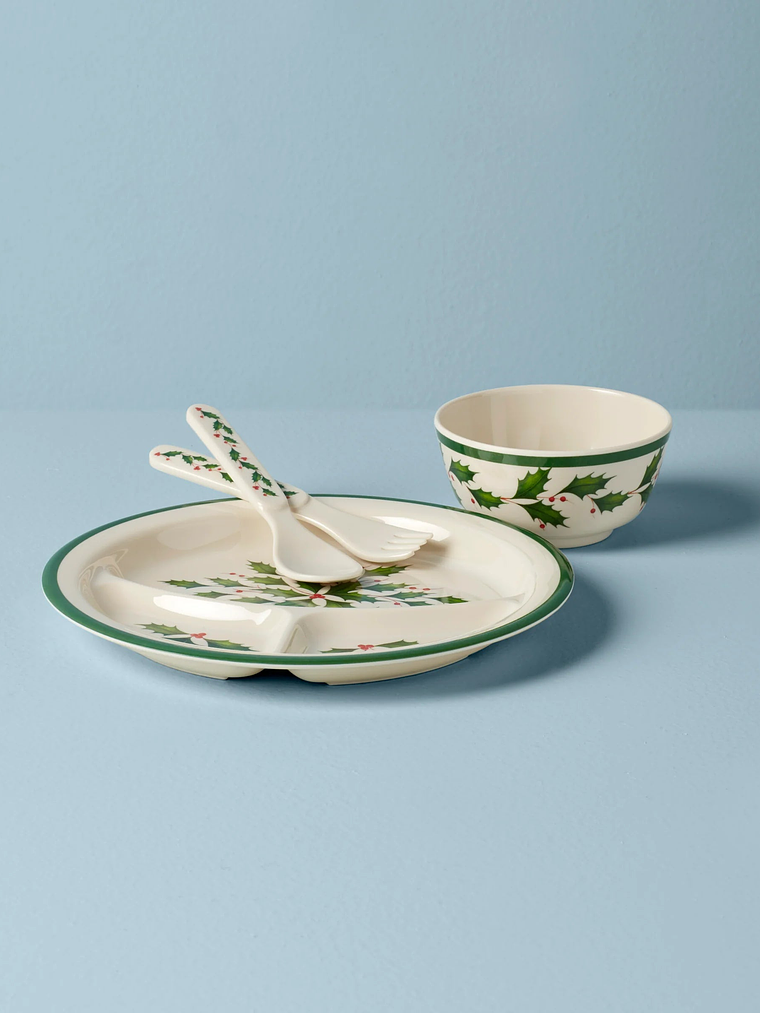 Holiday Children's 4-Piece Dinner Set 1