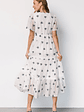 Jesenia Embroidered Dress | Off White + Navy - thumbnail 5