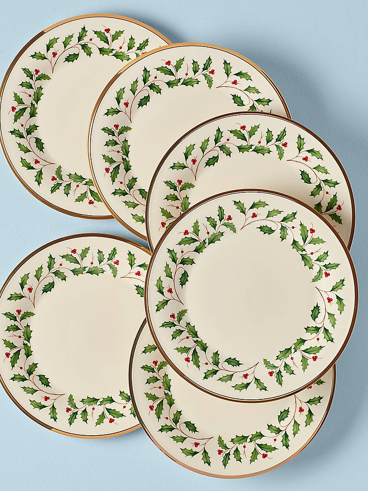 Holiday Dinner Plate Set, Buy 3 Get 6 1