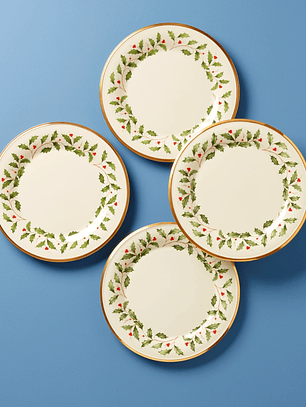 Holiday Dinnerware Dinner Plates, Set of 4