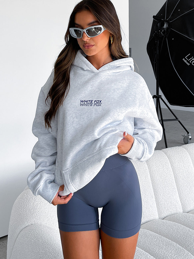 In Transit Oversized Hoodie Grey Marle 5