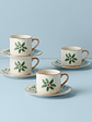 Holiday Espresso Cup & Saucer, Set of 4 - thumbnail 1