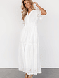 Hyacinth Eyelet Maxi Dress | Off White - thumbnail 1