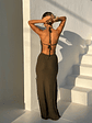 Isra Maxi Dress Khaki - thumbnail 4