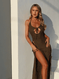 Isra Maxi Dress Khaki - thumbnail 5