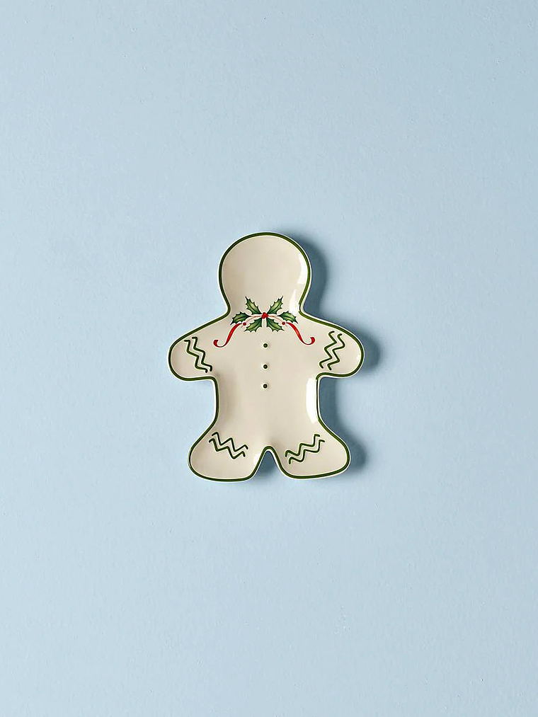 Holiday Gingerbread Man Accent Plate 2