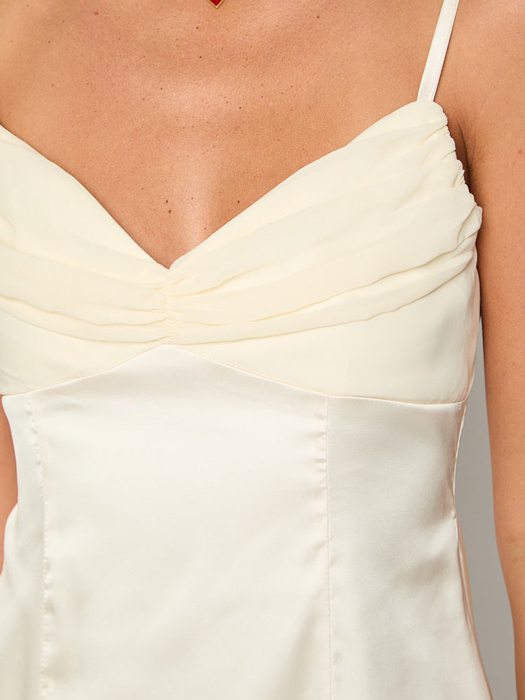 Honey Cream Mini Dress 6