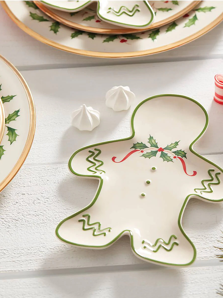 Holiday Gingerbread Man Accent Plate 4