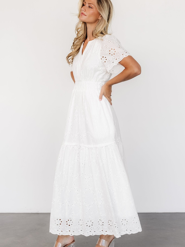 Hyacinth Eyelet Maxi Dress | Off White 6