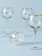 Holiday Gold 4-Piece Balloon Glass Set - thumbnail 1
