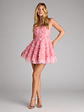 Hallie Rosette Lace-Up Skater Dress - thumbnail 7